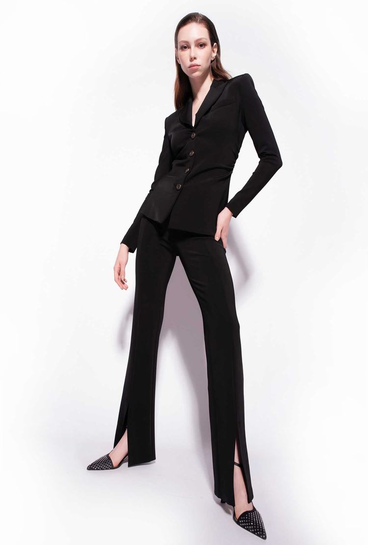 Dámské Blejzry Pinko Slim-fit In Technical Fabric Černé | CZ-98026519