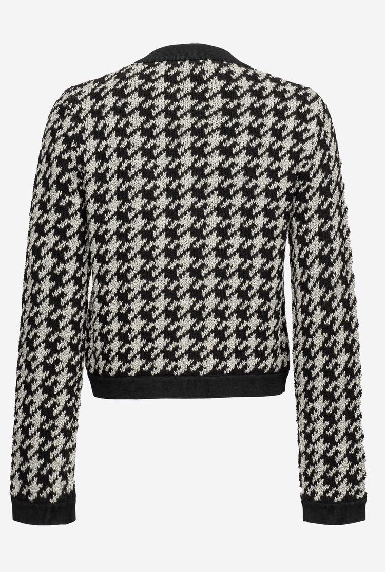 Dámské Bundy Pinko Boxy Houndstooth Viacfarebný Bílé Černé | CZ-68924759