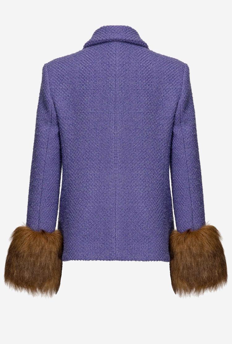 Dámské Bundy Pinko Faux Fur Fialové | CZ-86092179