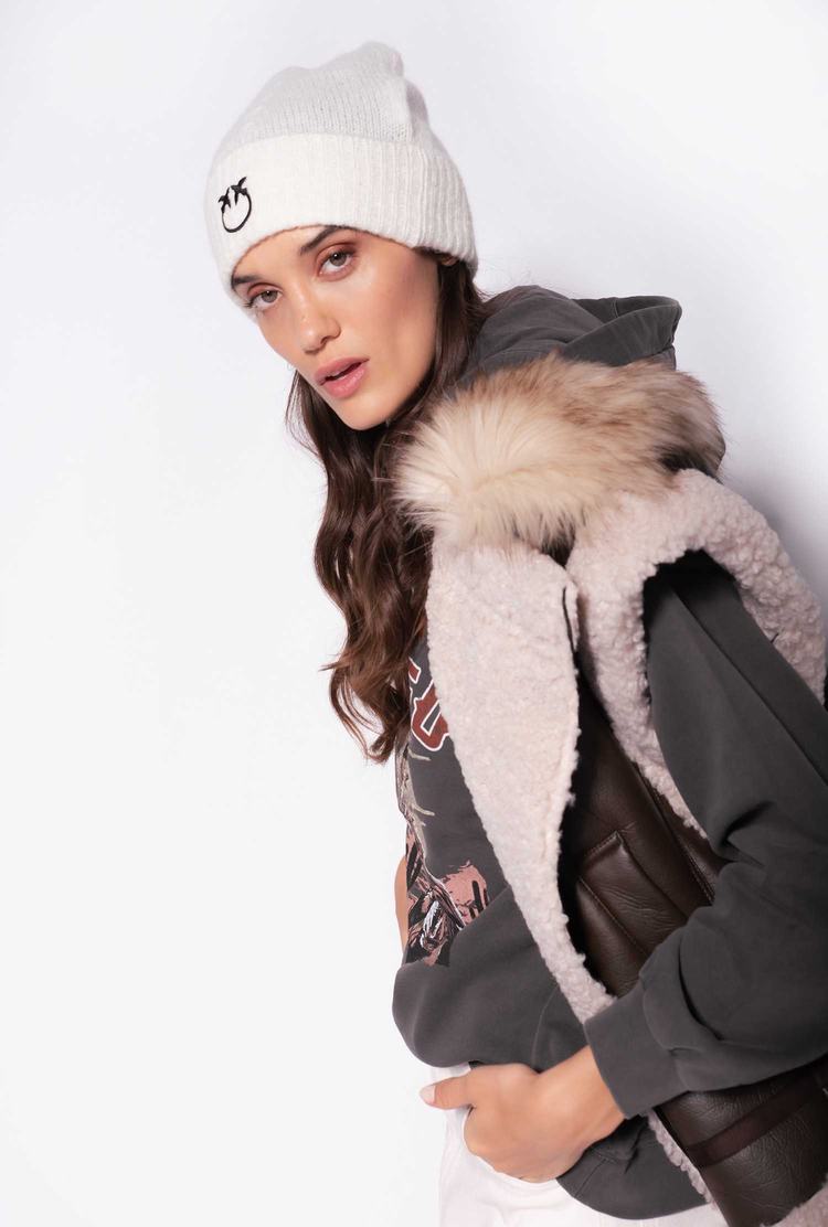 Dámské Bundy Pinko Shearling-look Aviator Tmavě Hnědé Béžový | CZ-68472399