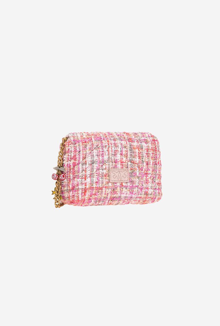 Dámské Crossbody Kabelky Pinko Baby Love Bag Puff Chevron Lux Straps Růžové Zlaté | CZ-61398529