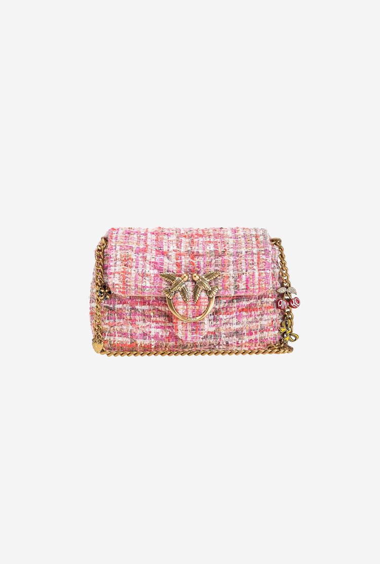 Dámské Crossbody Kabelky Pinko Baby Love Bag Puff Chevron Lux Straps Růžové Zlaté | CZ-61398529