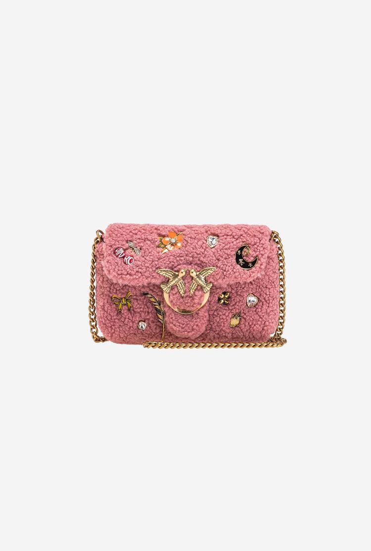 Dámské Crossbody Kabelky Pinko Baby Love Bag Puff Magic Pins Růžové Zlaté | CZ-72193849