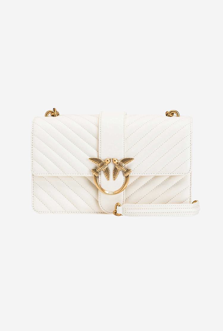 Dámské Crossbody Kabelky Pinko Classic Love Bag Icon V Quilt Bílé Zlaté | CZ-18092739