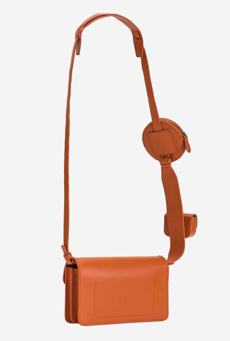 Dámské Crossbody Kabelky Pinko Letter Bag Minimal Pocket Oranžové Zlaté | CZ-27830619