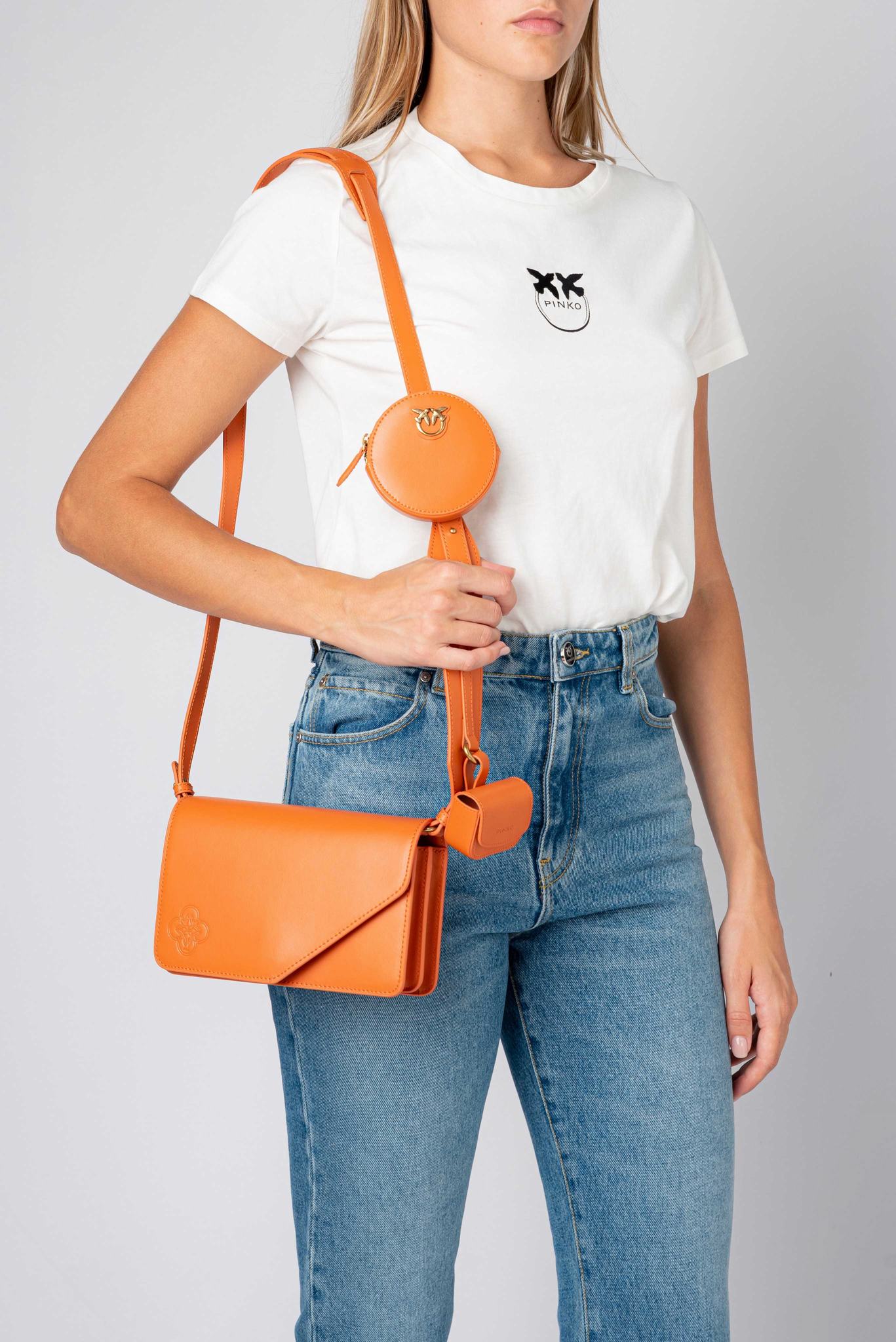 Dámské Crossbody Kabelky Pinko Letter Bag Minimal Pocket Oranžové Zlaté | CZ-27830619