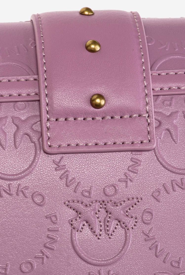 Dámské Crossbody Kabelky Pinko Mini Love Bag Icon New Monogram Růžové Zlaté | CZ-15708369