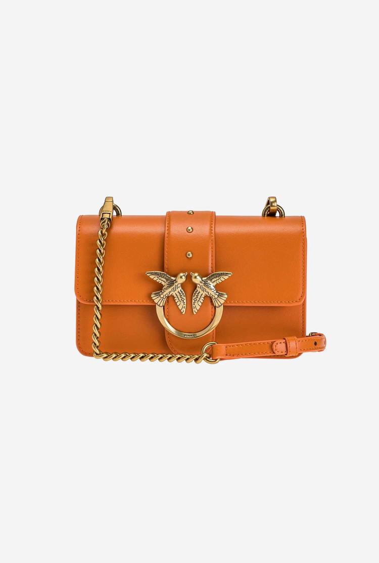 Dámské Crossbody Kabelky Pinko Mini Love Bag Icon Simply Oranžové Zlaté | CZ-50236899