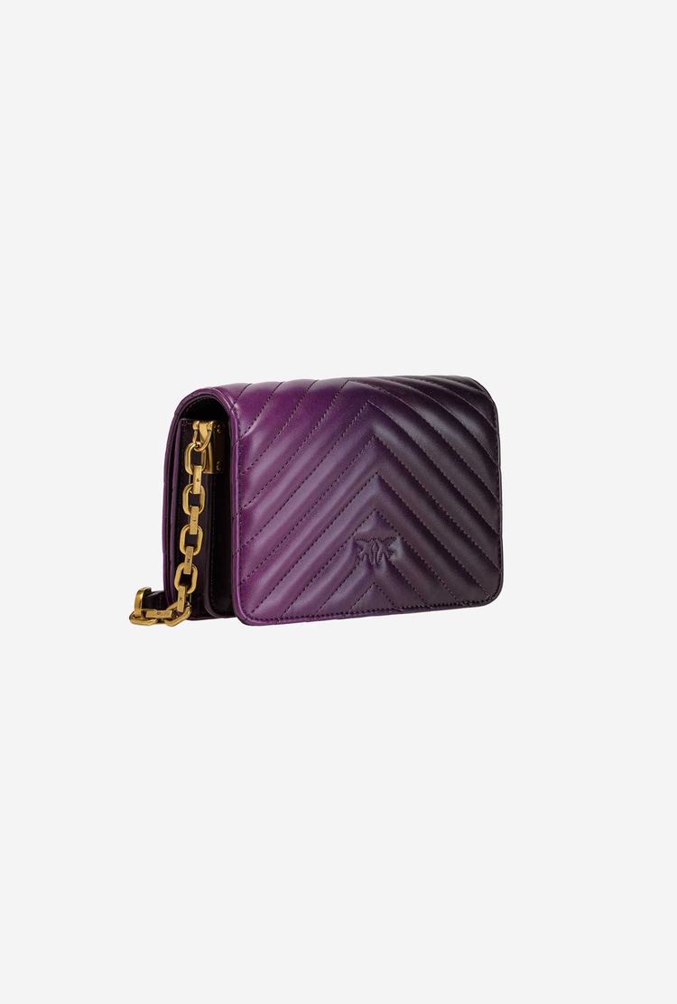 Dámské Crossbody Kabelky Pinko Mini Love Bag Click Shaded Chevron Fialové | CZ-54917029