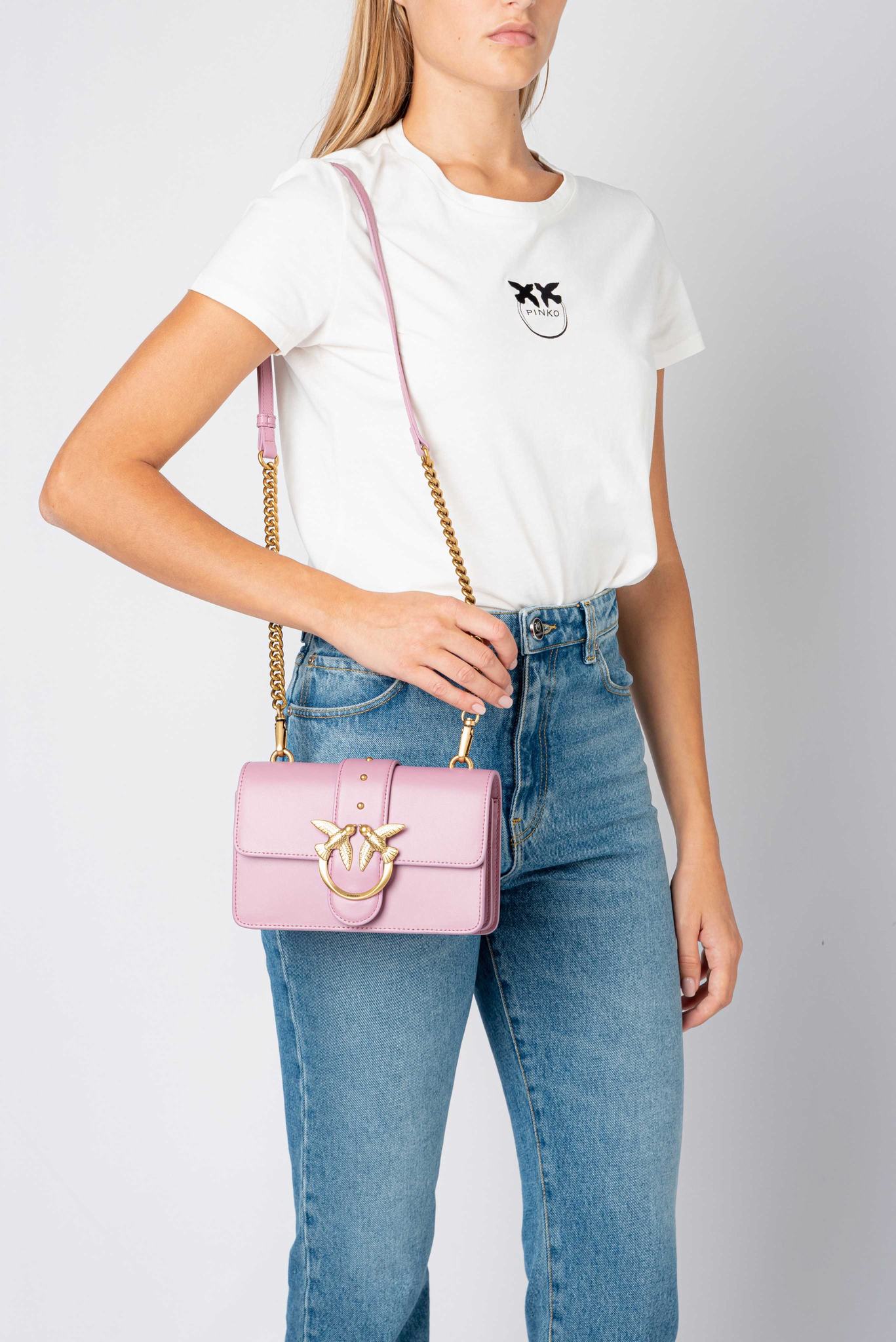 Dámské Crossbody Kabelky Pinko Mini Love Bag Icon Simply Růžové Zlaté | CZ-90872169