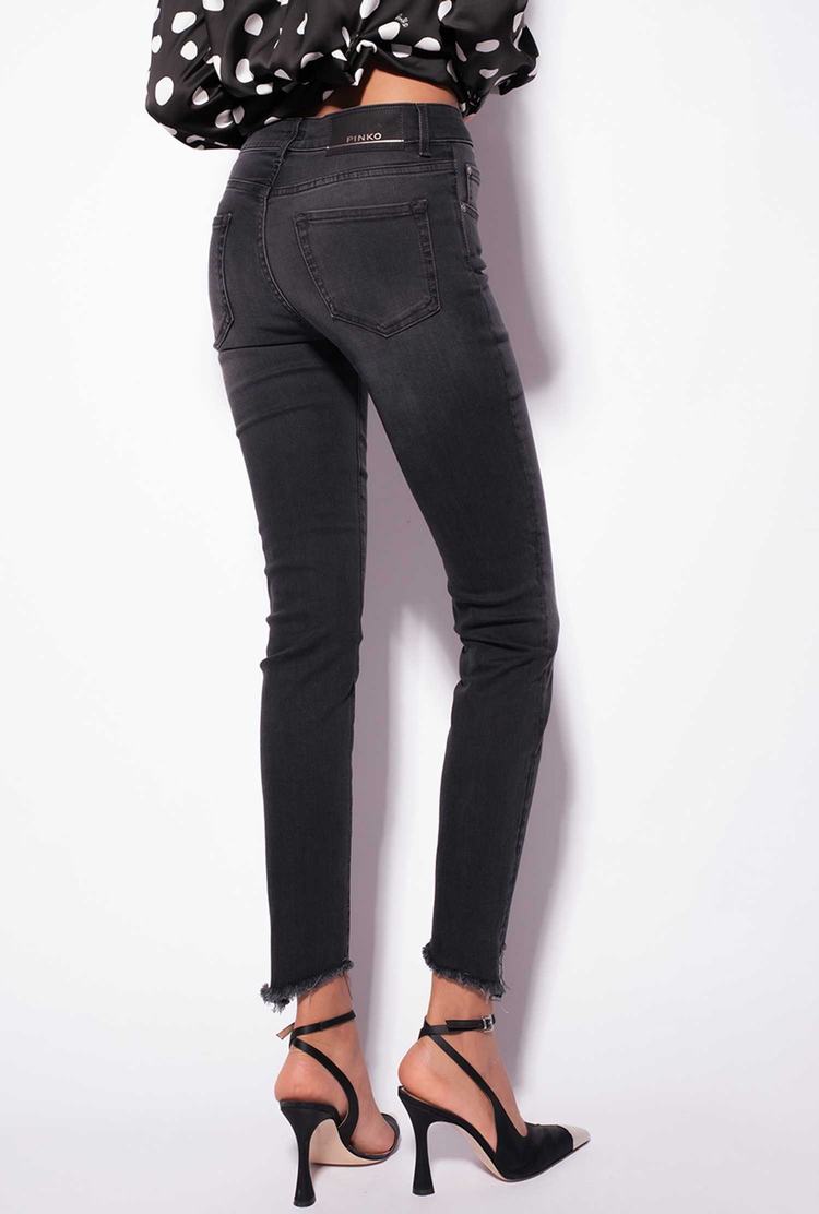 Dámské Džíny Pinko Hubená Black Stretch Denim Černé | CZ-32957149