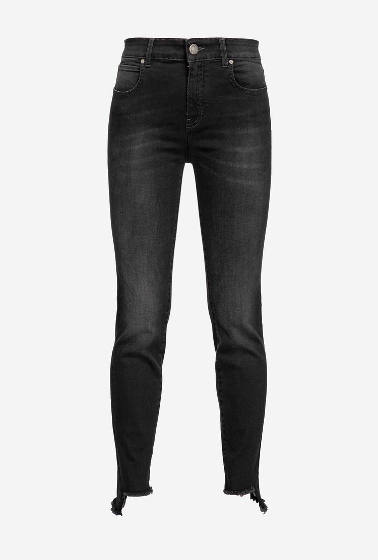 Dámské Džíny Pinko Hubená Black Stretch Denim Černé | CZ-32957149