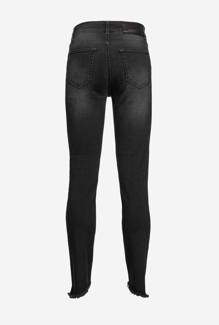 Dámské Džíny Pinko Hubená Black Stretch Denim Černé | CZ-32957149