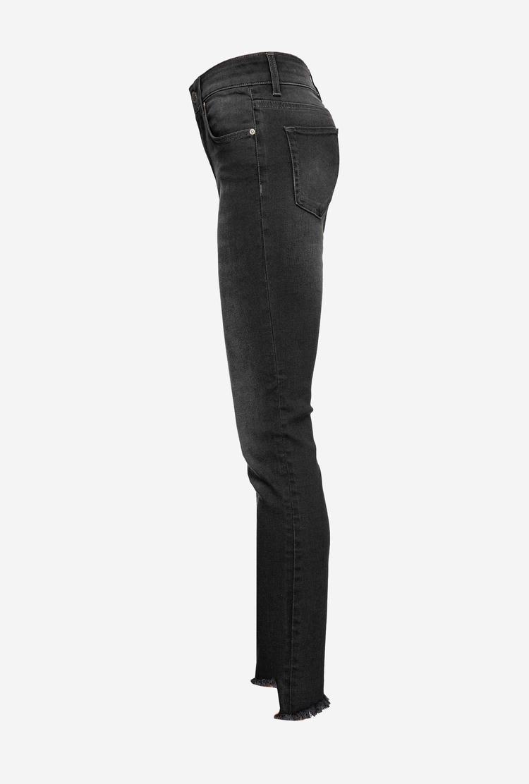 Dámské Džíny Pinko Hubená Black Stretch Denim Černé | CZ-32957149