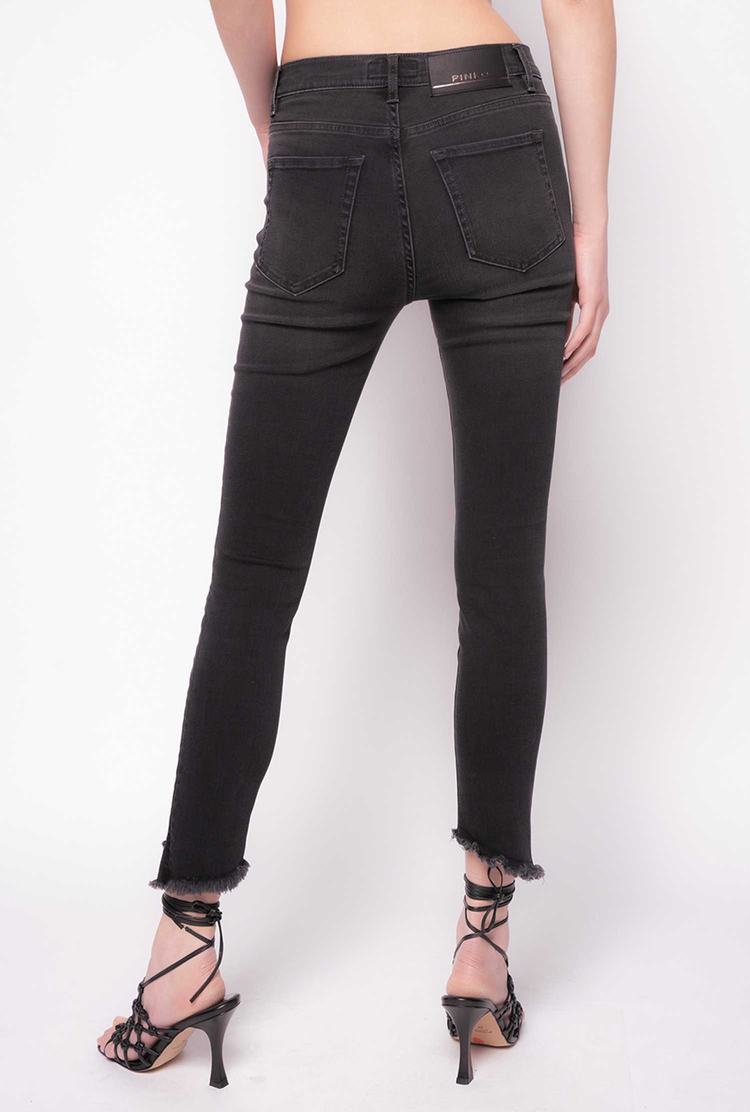 Dámské Džíny Pinko Hubená Black Stretch Denim Černé | CZ-73029189