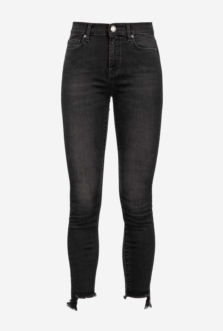 Dámské Džíny Pinko Hubená Black Stretch Denim Černé | CZ-73029189