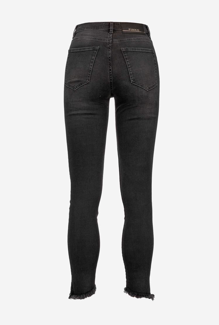 Dámské Džíny Pinko Hubená Black Stretch Denim Černé | CZ-73029189