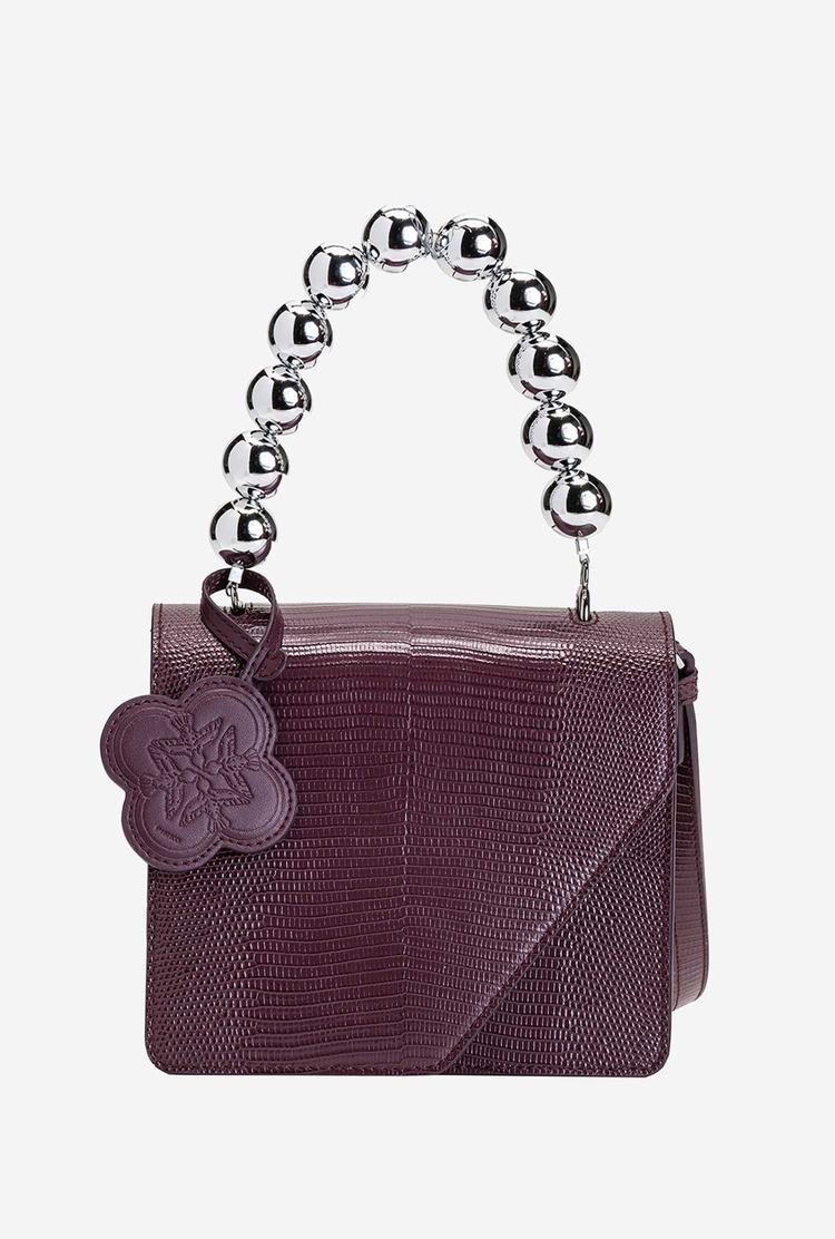 Dámské Kabelky Pinko Mini Letter Bag Handle Metal Handle Fialové | CZ-21304869