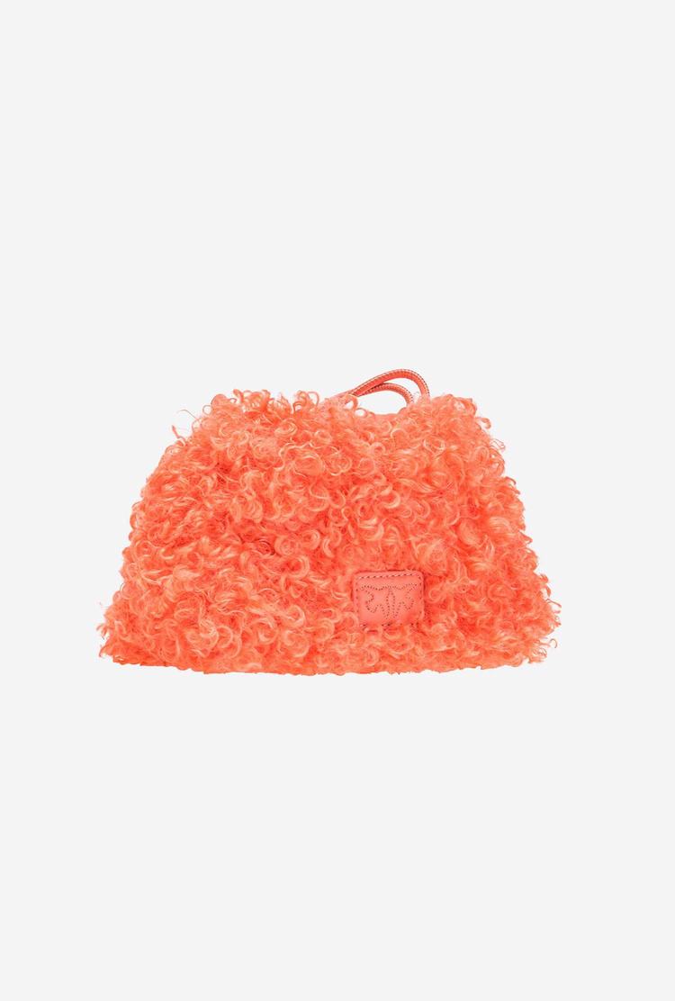 Dámské Kabelky Pinko Mini Pouch Bag Neon Curls Oranžové Zlaté | CZ-46719309