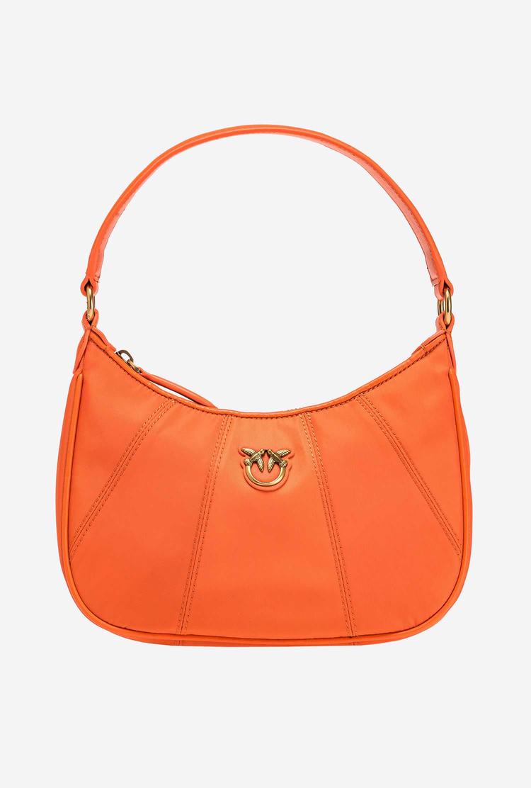 Dámské Kabelky Přes Rameno Pinko Mini Half Moon Bag Recycled Oranžové Zlaté | CZ-57964039