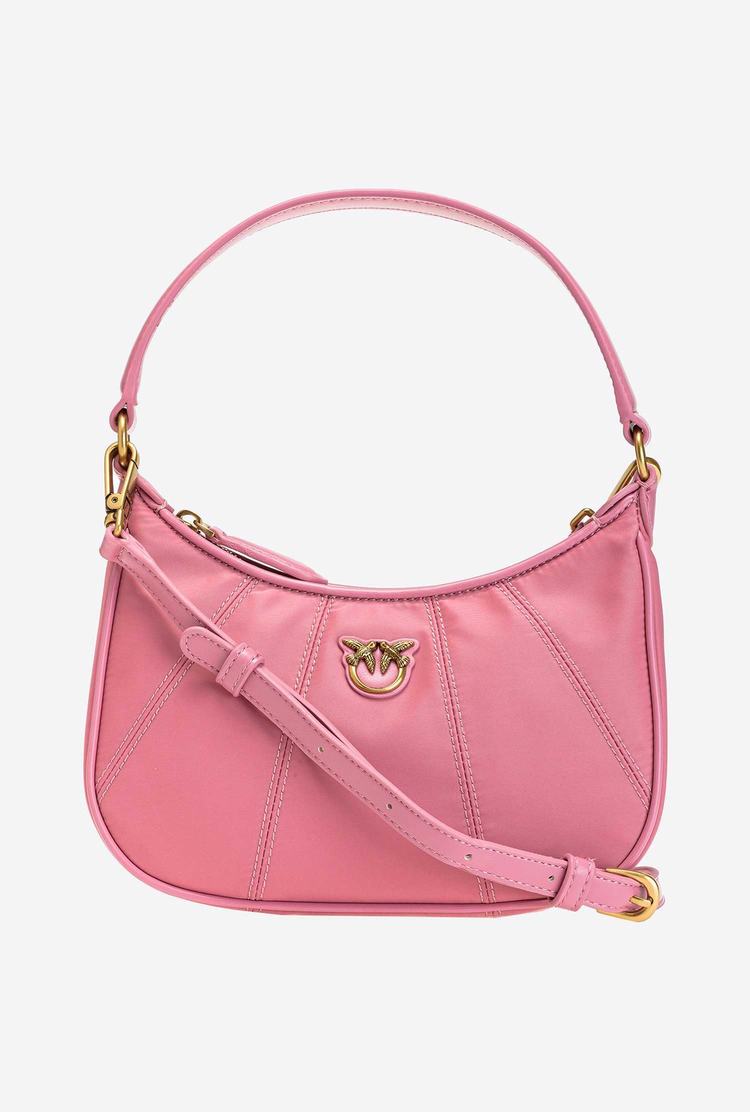 Dámské Kabelky Přes Rameno Pinko Mini Half Moon Bag Recycled Růžové Zlaté | CZ-90835769