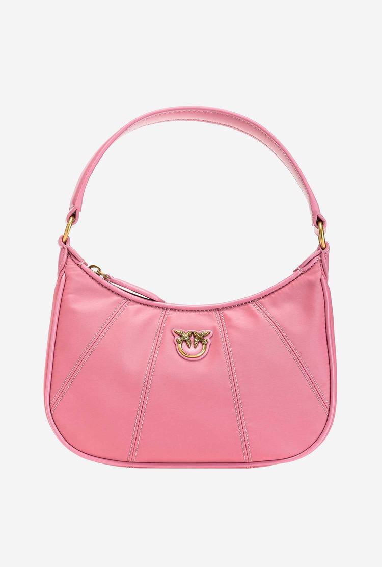 Dámské Kabelky Přes Rameno Pinko Mini Half Moon Bag Recycled Růžové Zlaté | CZ-90835769