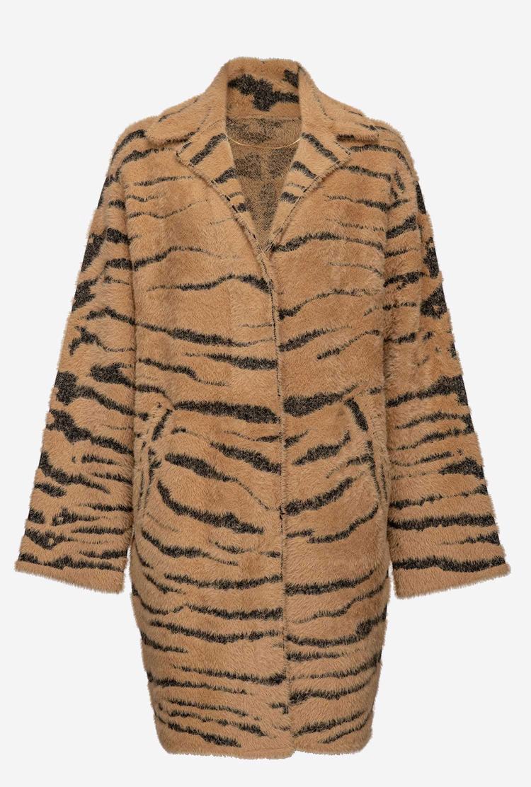 Dámské Kabáty Pinko Tiger Print Hnědé Černé | CZ-96413879