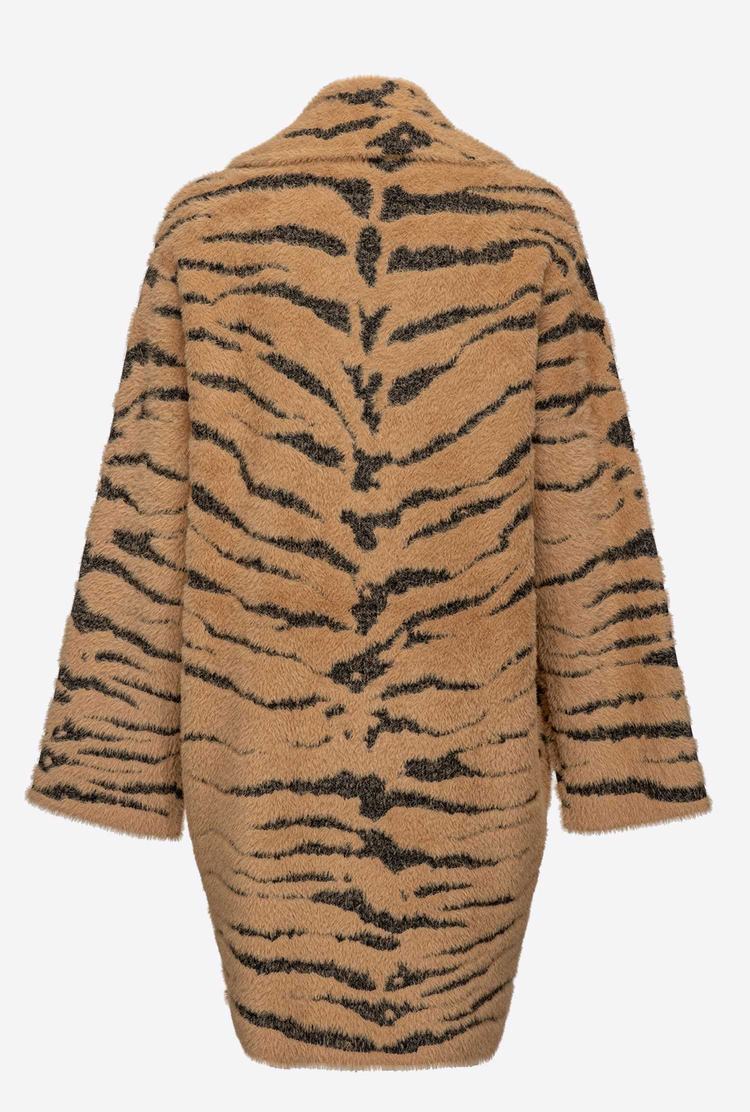 Dámské Kabáty Pinko Tiger Print Hnědé Černé | CZ-96413879