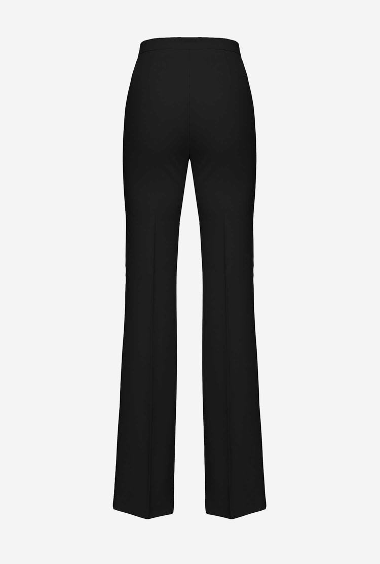 Dámské Kalhoty Pinko Flared Stretch Černé | CZ-86129459