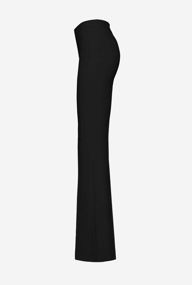 Dámské Kalhoty Pinko Flared Stretch Černé | CZ-86129459