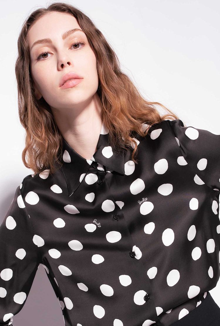 Dámské Košile Pinko Polka-dot Černé Bílé | CZ-18302579