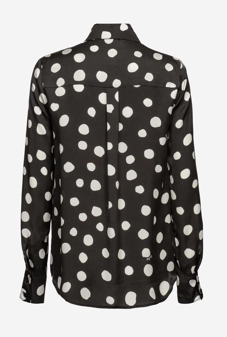 Dámské Košile Pinko Polka-dot Černé Bílé | CZ-18302579