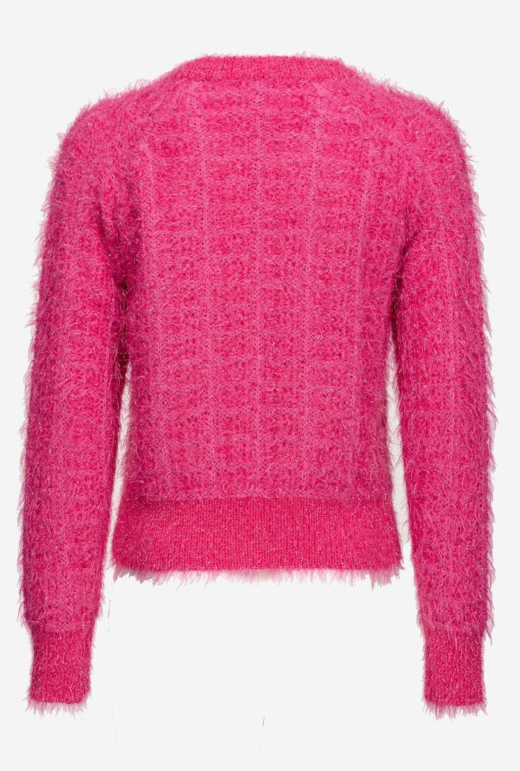 Dámské Mikiny Pinko Alpaca Blend Fluffy Červené | CZ-51467399