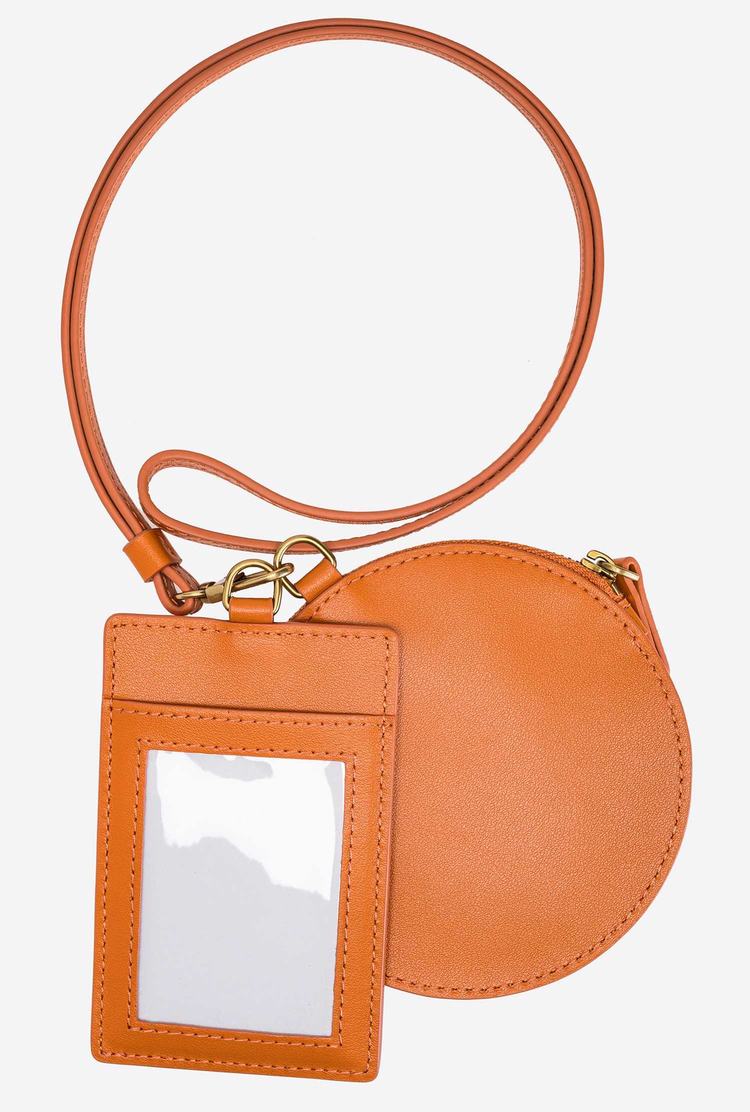 Dámské Peněženky Pinko Necklace Mini Love Bag Simply Oranžové Zlaté | CZ-58206379