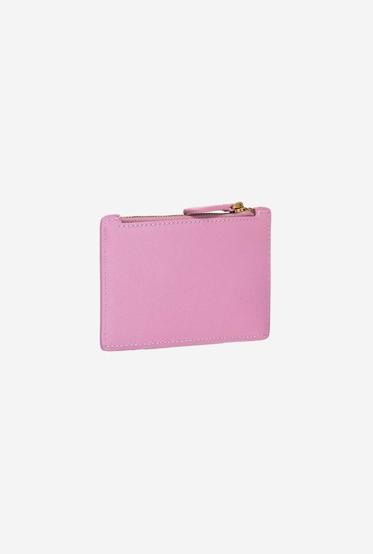 Dámské Peněženky Pinko Zipped Card Holder Růžové Zlaté | CZ-75162489