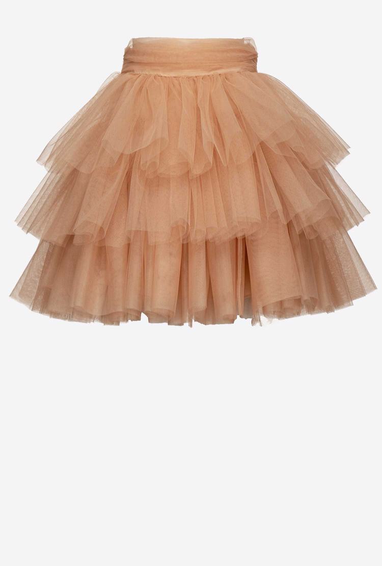 Dámské Sukně Pinko Mini In Tulle Růžové | CZ-93701249