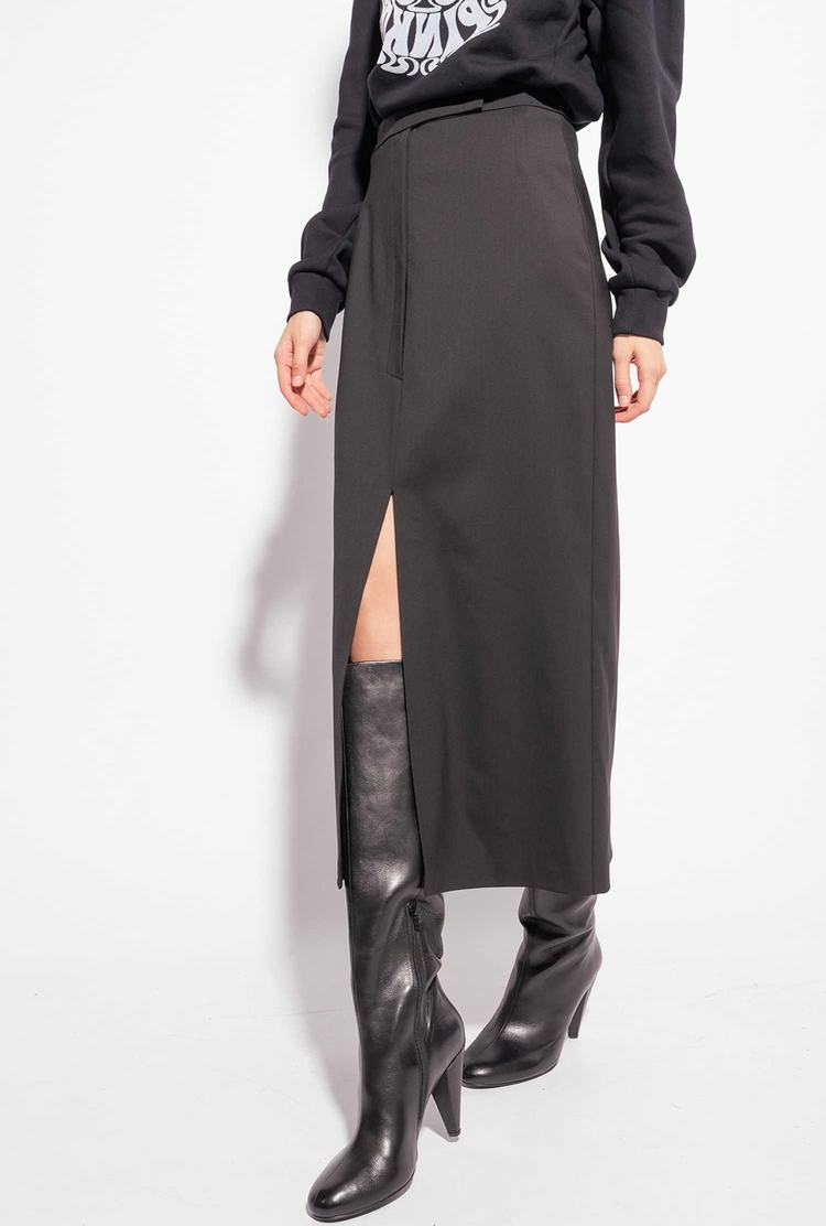 Dámské Sukně Pinko Slit Černé | CZ-14365709