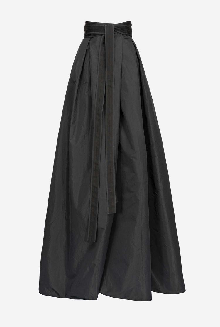 Dámské Sukně Pinko Taffeta Maxi Černé | CZ-98437129