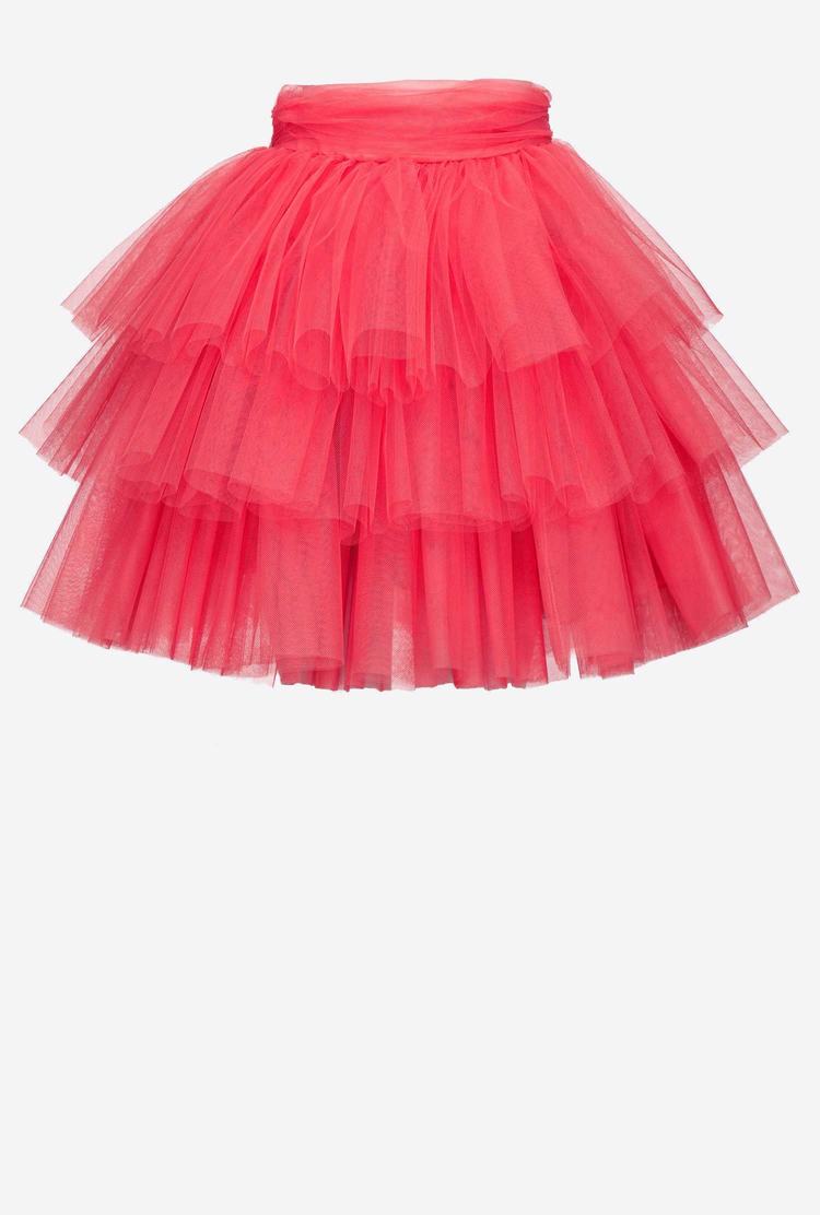 Dámské Sukně Pinko Tulle Mini Hnědé Růžové | CZ-29104659