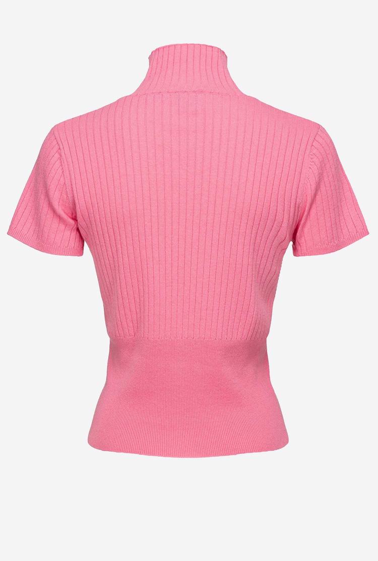 Dámské Tričko Pinko Krátké-sleeved Růžové | CZ-20645989