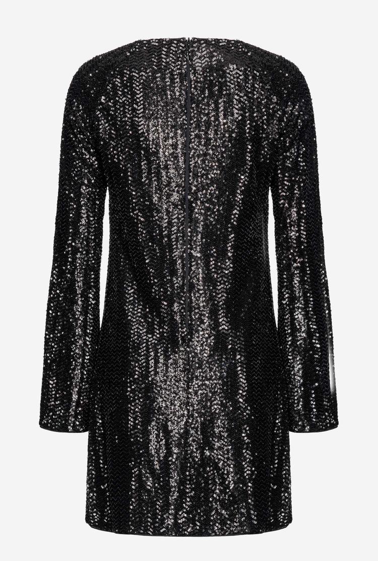 Dámské Šaty Pinko Fully Sequinned Černé | CZ-46528079