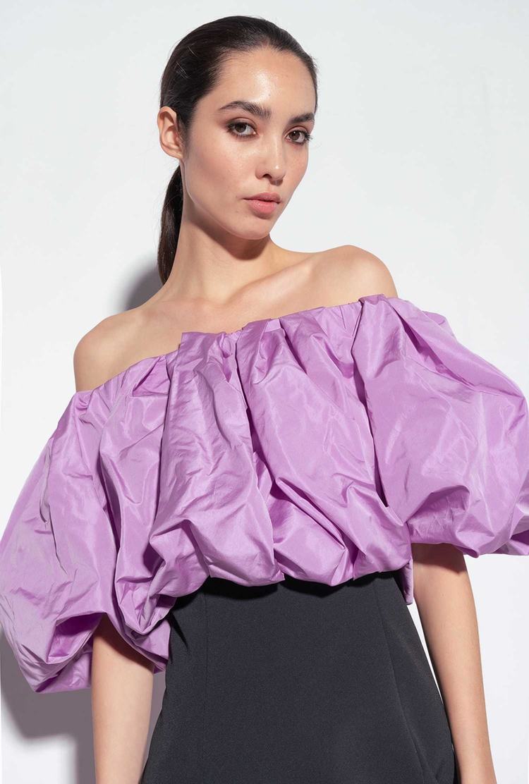 Dámské Šaty Pinko Galleria Taffeta Mini Černé | CZ-23704659