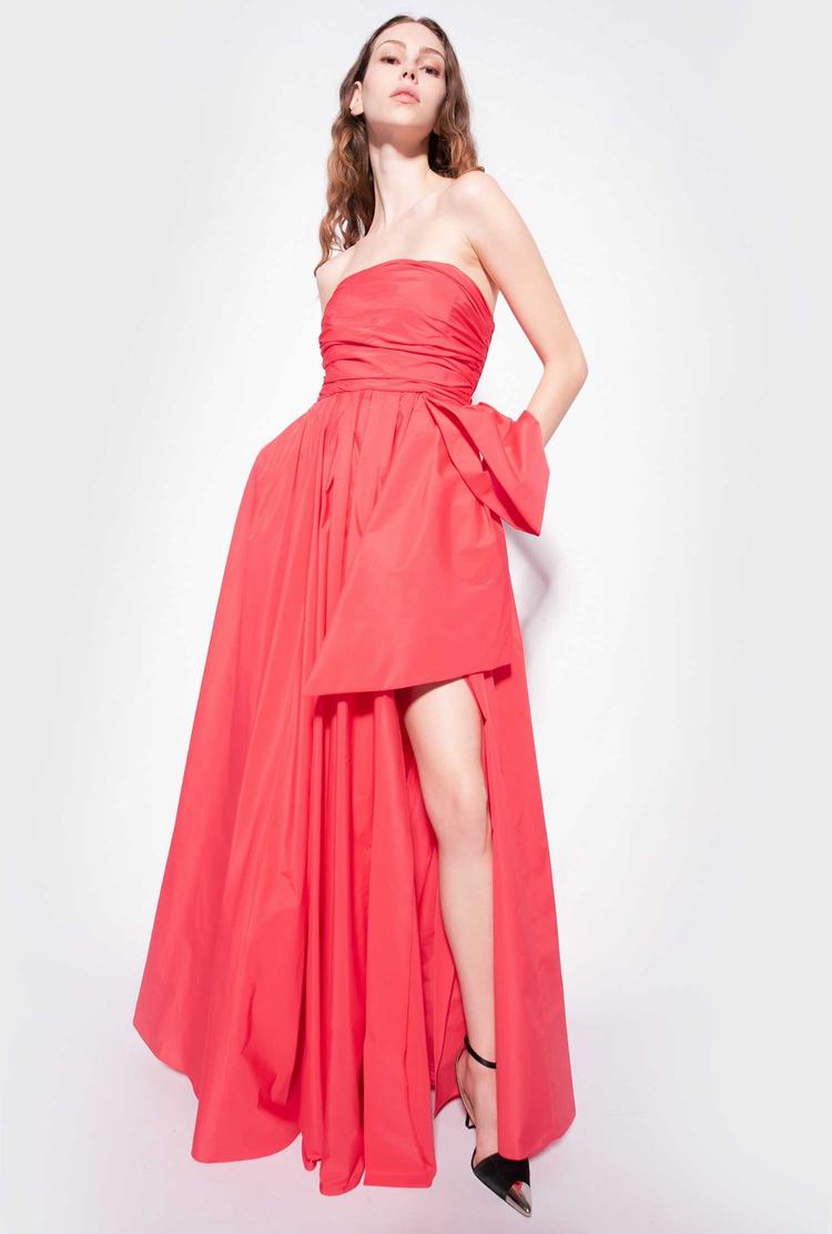 Dámské Šaty Pinko Long Taffeta Růžové | CZ-31859679