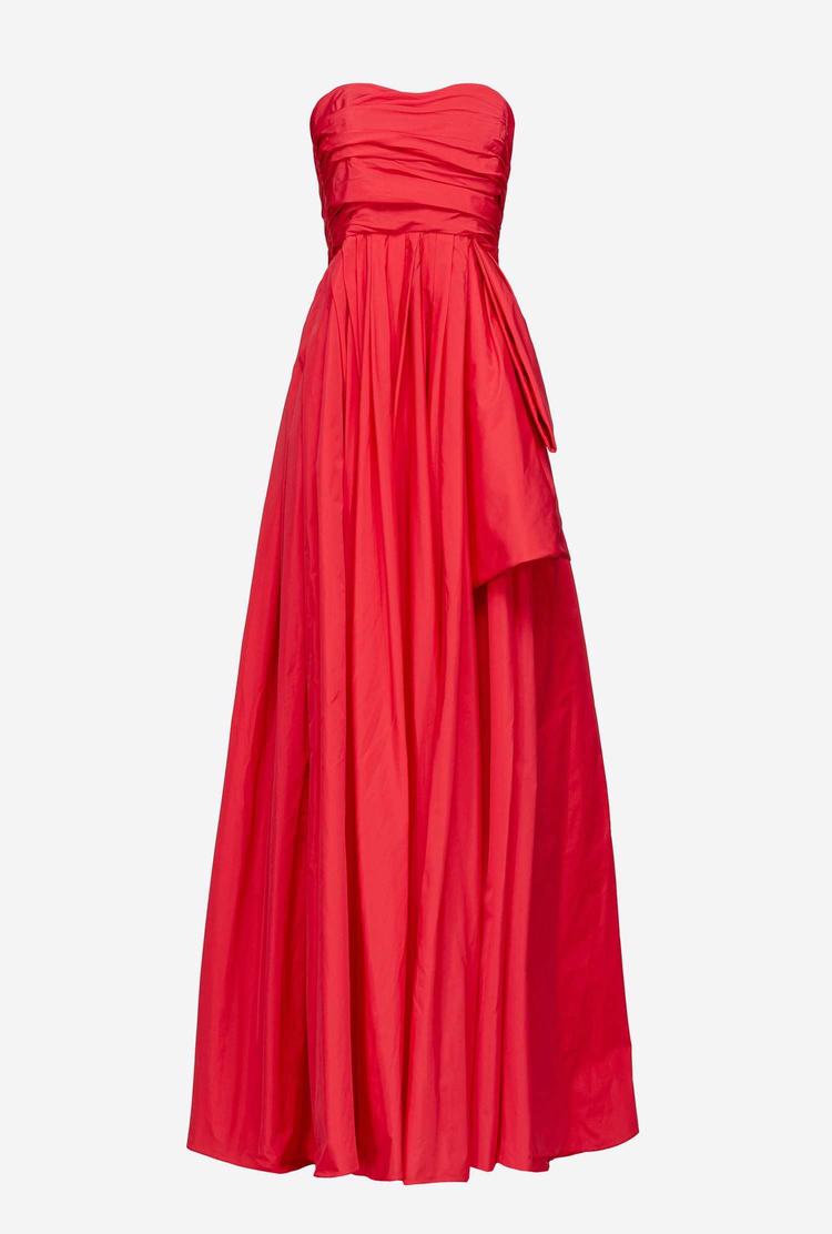 Dámské Šaty Pinko Long Taffeta Růžové | CZ-31859679