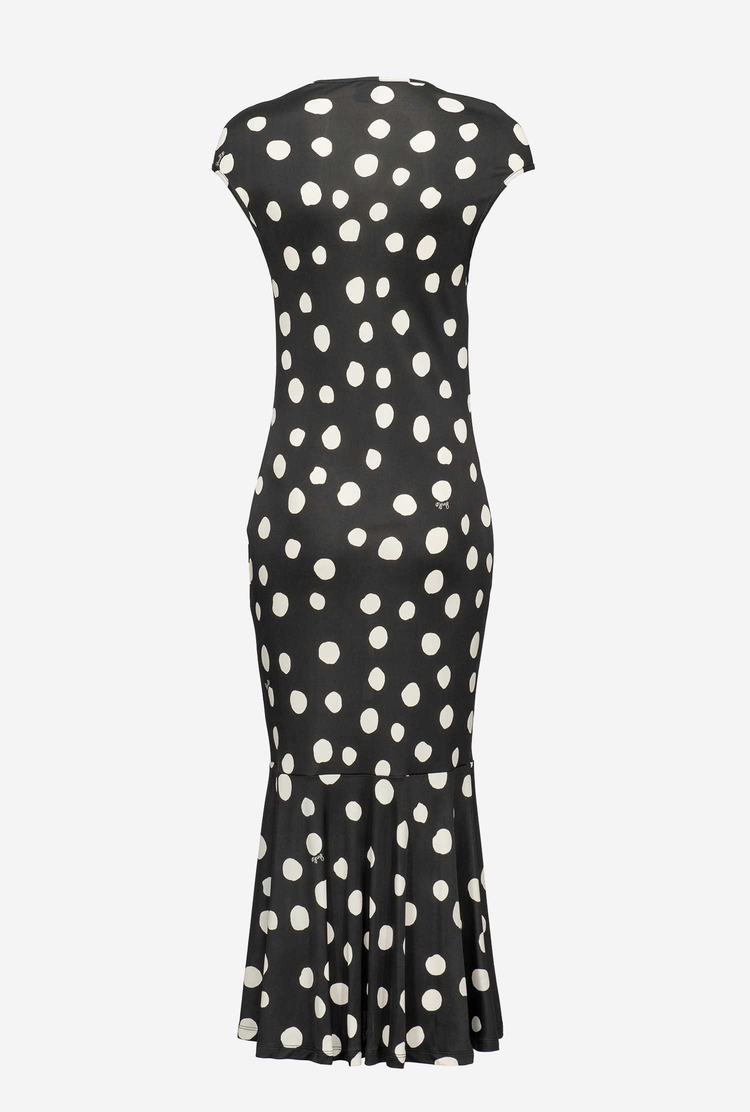 Dámské Šaty Pinko Polka-dot Print Černé Bílé | CZ-59348209