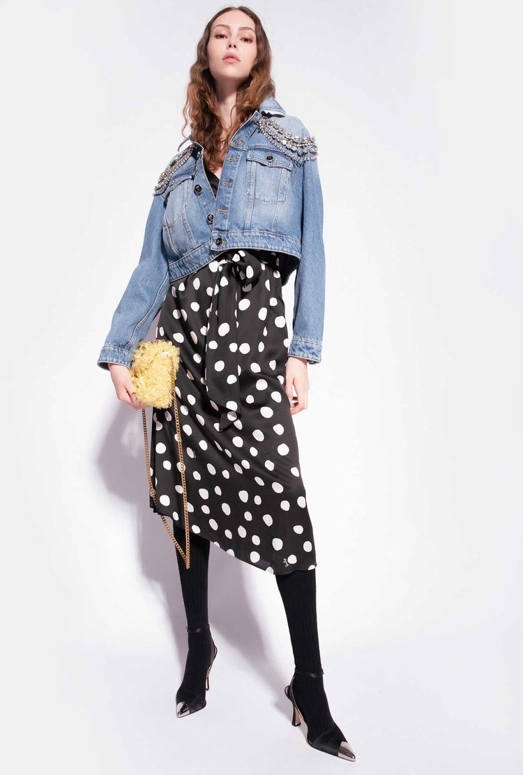 Dámské Šaty Pinko Polka-dot Černé Bílé | CZ-91350869