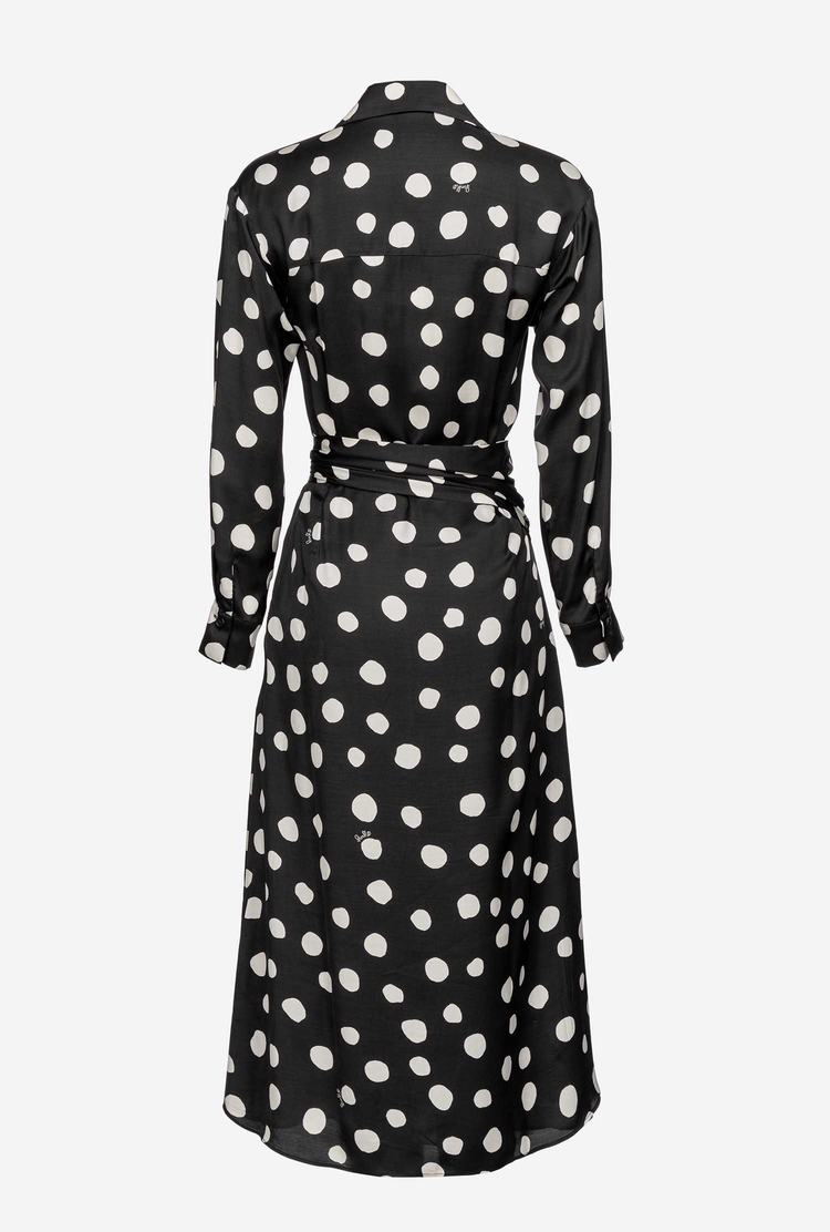 Dámské Šaty Pinko Polka-dot Černé Bílé | CZ-91350869