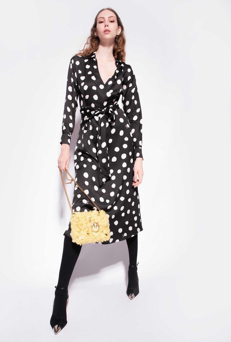 Dámské Šaty Pinko Polka-dot Černé Bílé | CZ-91350869