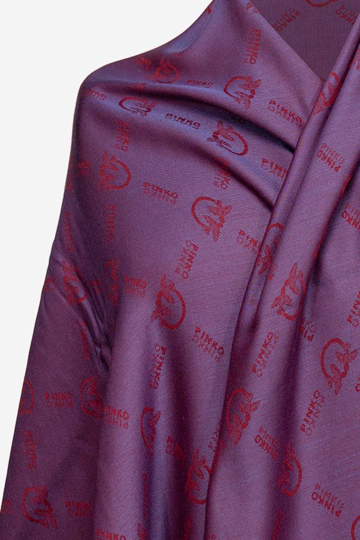 Dámské Šátky Pinko Large Monogram Fialové Blankyt | CZ-81504639