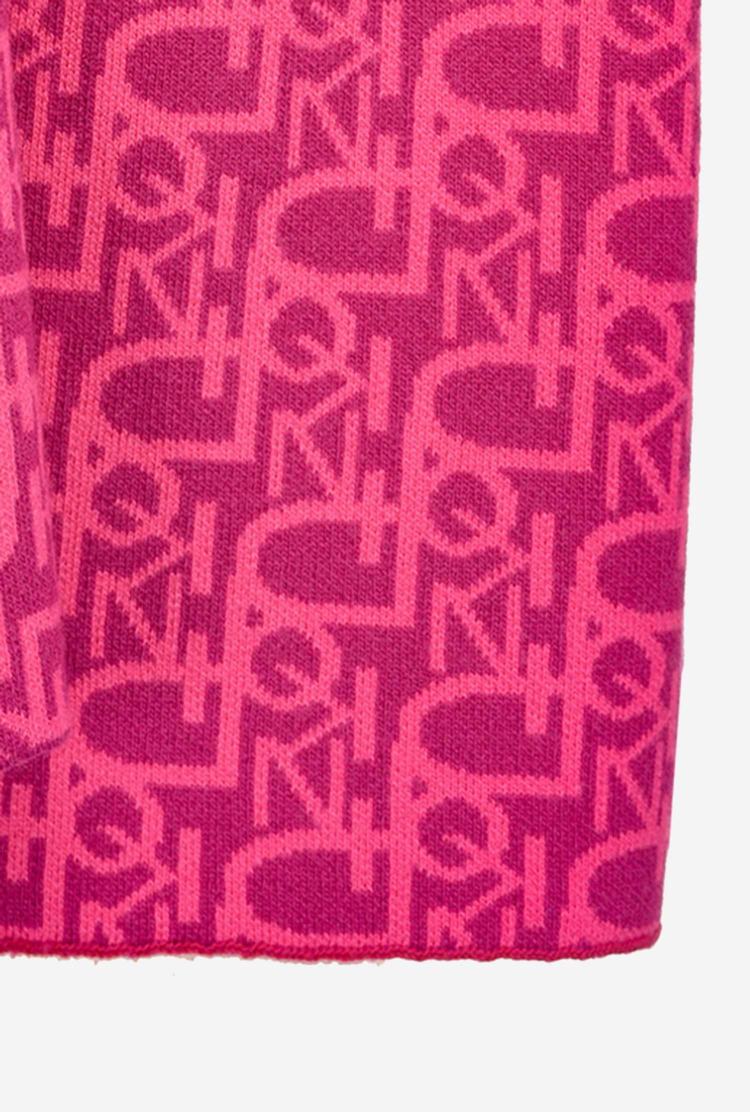 Dámské Šátky Pinko Monogram Fuchsie Růžové | CZ-32760819